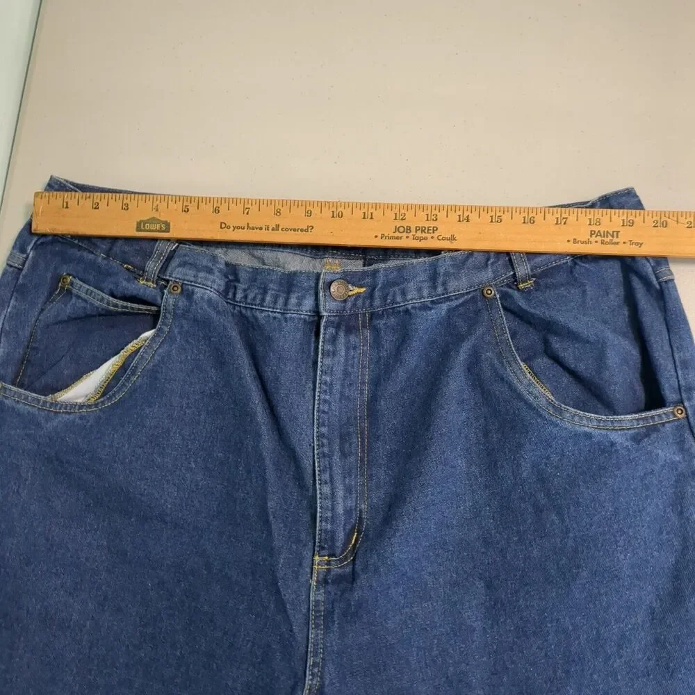 The Haband Tailgater Mens Carpenter Jeans Size 42 Expandable Stretch Waist Vinta